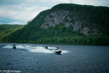 Photo of Rock face north of Mattawa on Ottawa River Sea Doo Tour Blast