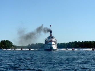 Photo of a tour boat on Muskoka Sea Doo Tour