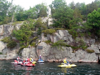 Photo of Statue of St. Lawrence on 1000 Islands Sea Doo Tour