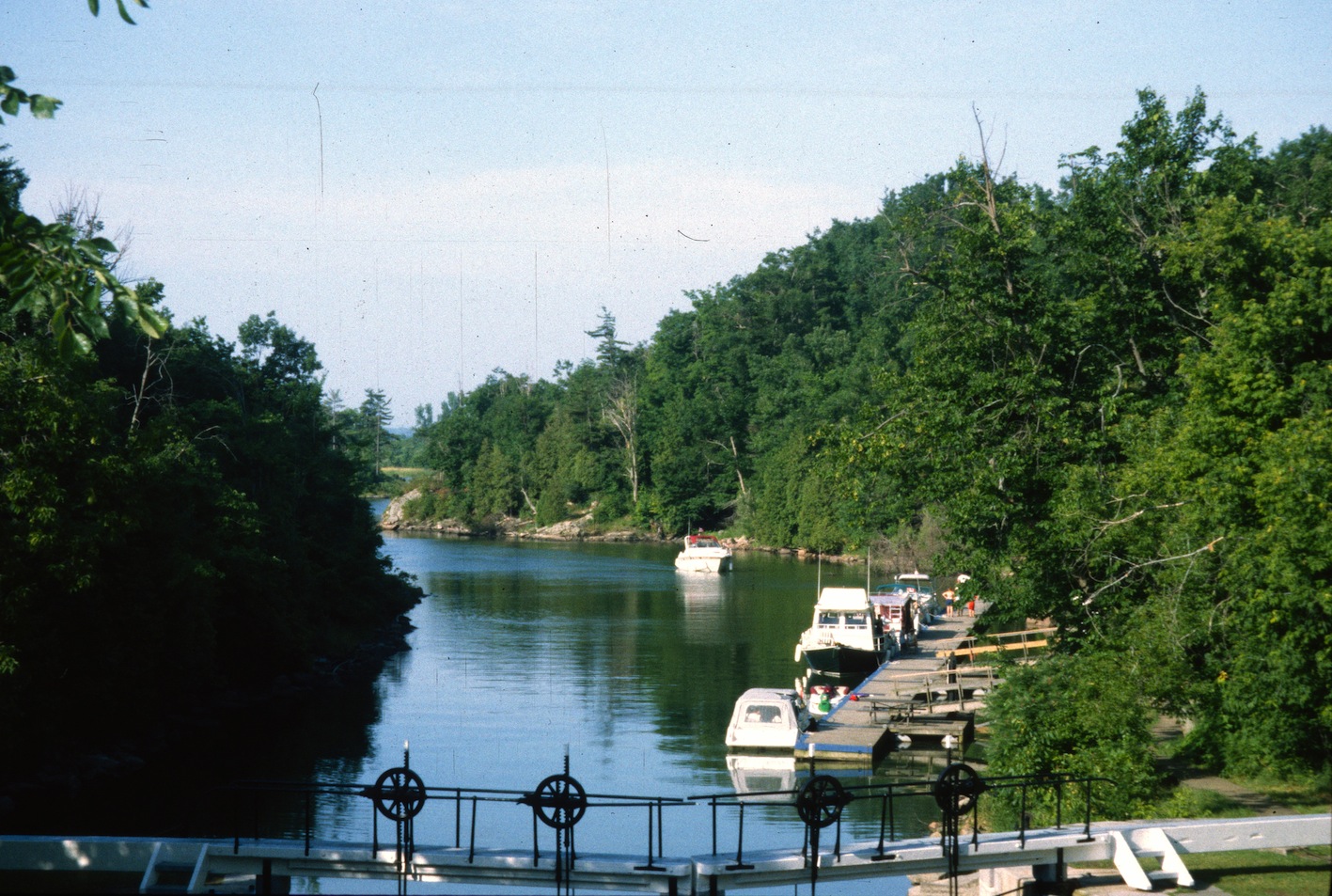 Scenic view from top of the lock on the Rideau Canal Sea Doo Tour