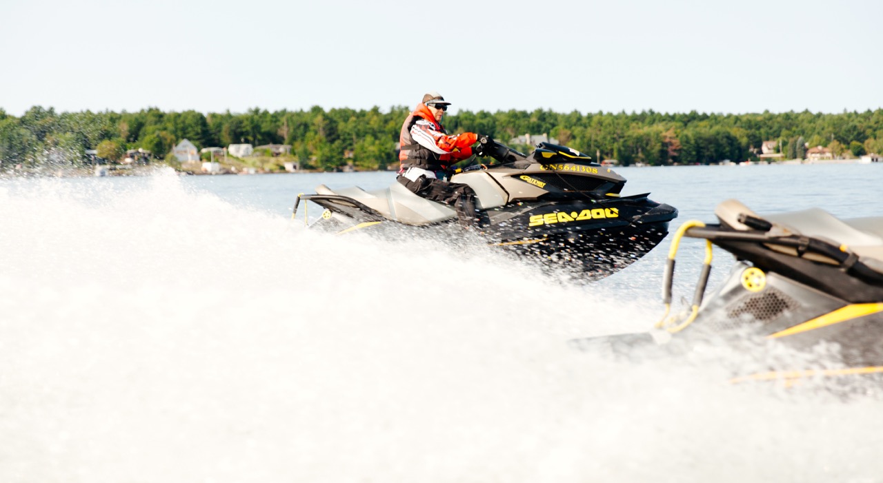 wearing long sleeves and pants are good Sea Doo wind tips