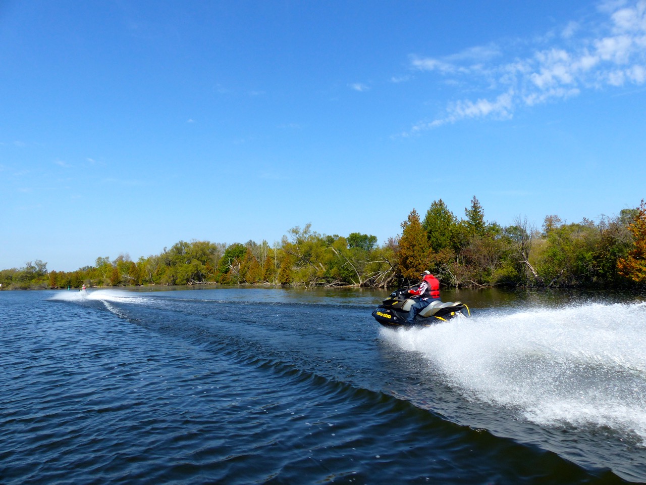 Lake Scugog section of Port Perry Bobcaygeon Sea Doo Tour